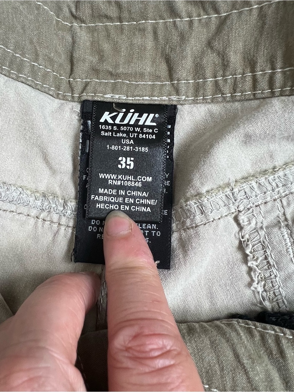KÜHL Men's Ramblr Shorts - Brown/Khaki-Size Large - Picture 4 of 8
